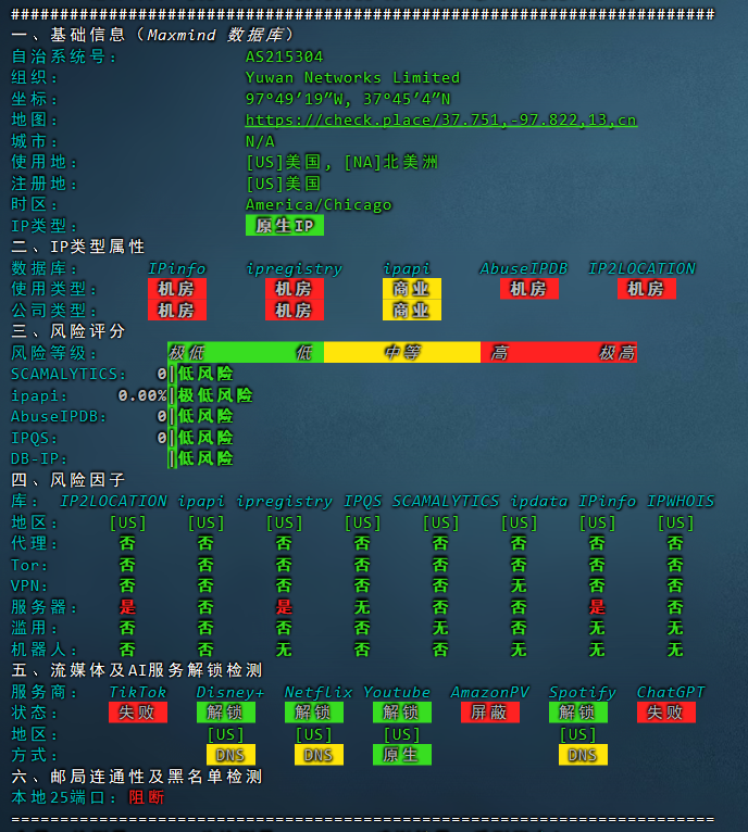 Lain|美国vps测评|最高2Gbps带宽|年付$15起|解锁奈飞&TikTok&ChatGPT